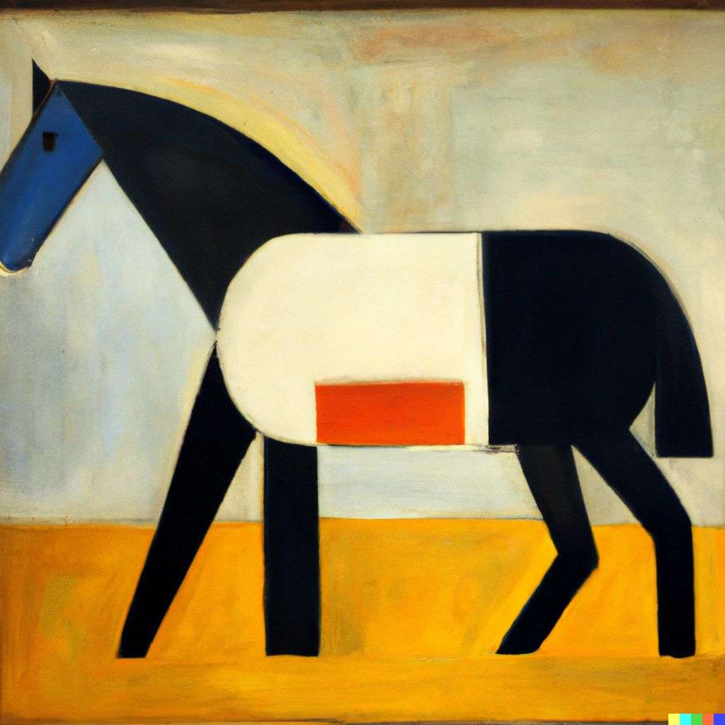 a horse, painting by Kazimir Malevich